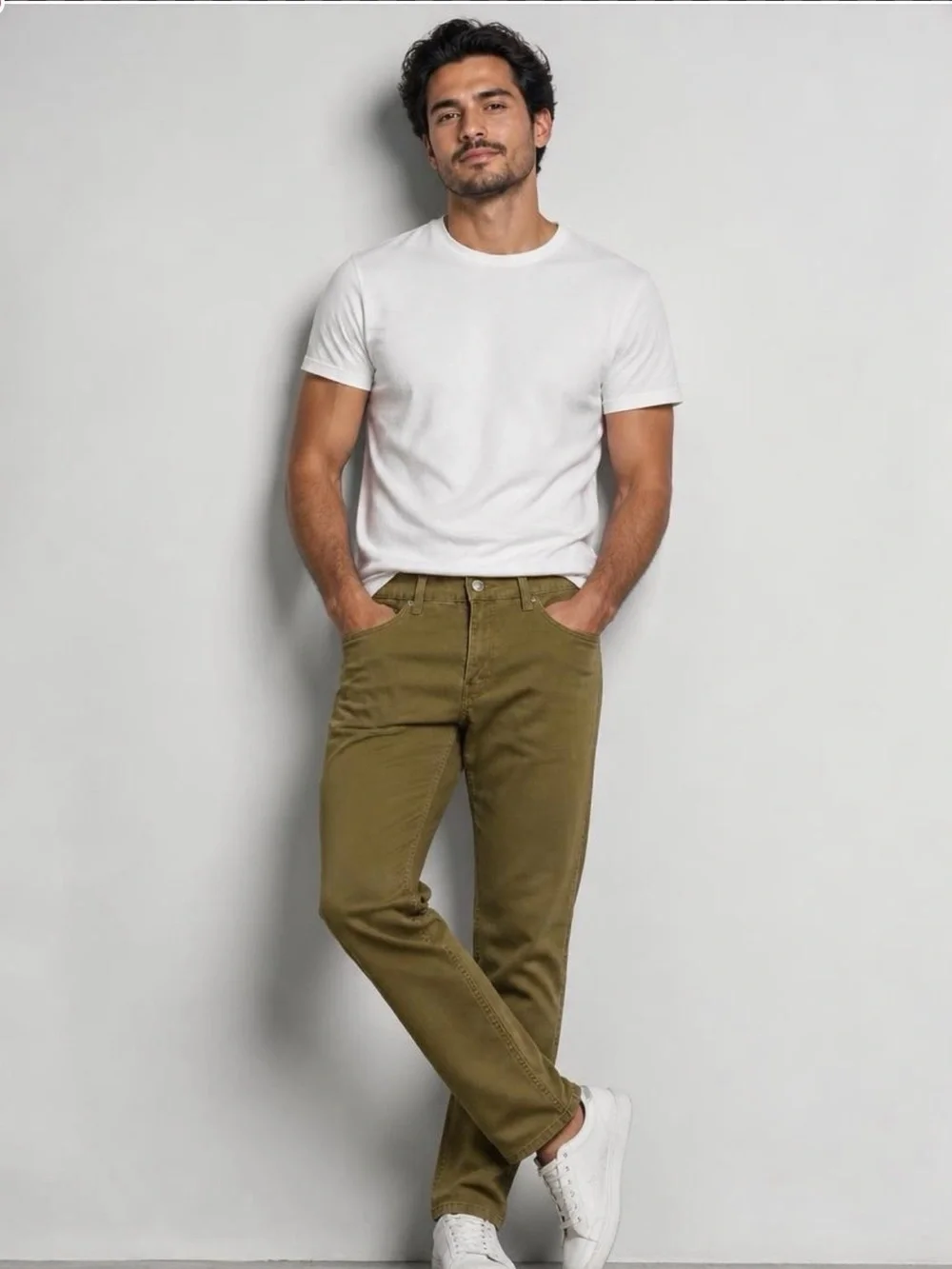 Levi's Slim Straight Jeans in Olive